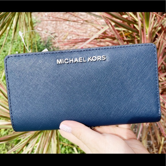 Michael Kors Jet set wallet navy - Picture 2 of 7